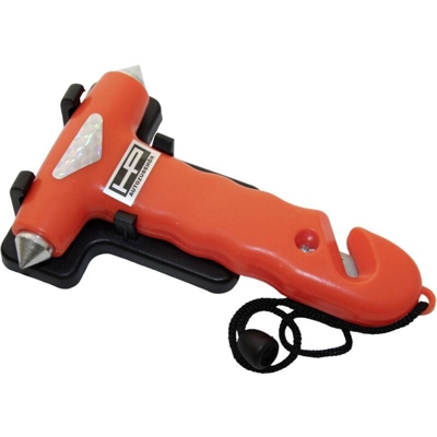 Martello di emergenza 10659 Incl. Supporto, Taglia cinture, Rottura vetri (L x L x A) 23.5 x 14 x 3.5 cm - Hp Autozubehör