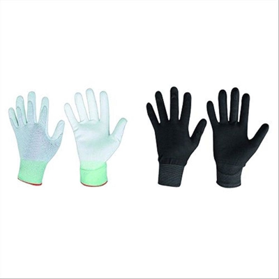 Guanti 'light flex' bianchi tg. m - NERI