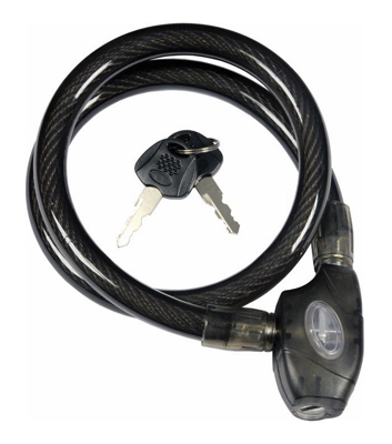 Lucchetto a Scatto per Bicicletta Cicli Motocicli Scooter Misura 80 cm ? 15 mm - MAURER