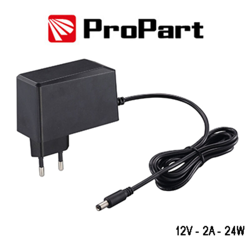 Propart - alimentatore universale tensione costante 2A 220-240 volt 24 watt CE IP20 nero lif pea18v12v2a precio