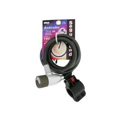 Antifurto con chiave 12 mm 180 cm 47.020 8430552107520 - Electro Dh