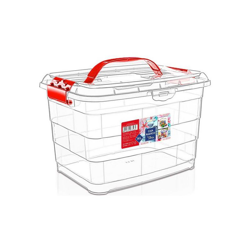 Scatola portaoggetti con coperchio 14 L - Confortime en oferta