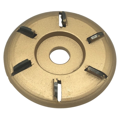 6-Denti potenza di scultura di legno utensile a disco fresa Woodworking Turbo vassoio del te Scavando per 16 millimetri Angolo di apertura Grinder