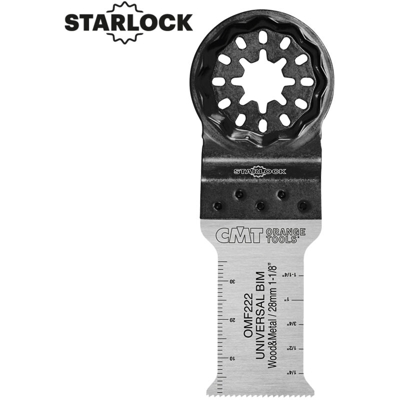 OMF222-X5 5 LAME TAGLIO LEGNO-METALLO E-CUT U BIM 28x50mm SL - CMT ORANGE TOOLS