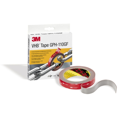 Nastro biadesivo 3M VHB serie GPH-110GF 19 mm x 3 m x 1,1 mm colore grigio