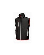 U Power - GILET IN TESSUTO SOFT SHELL CLIMB BLACK CARBON | M
