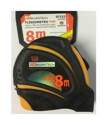 Flessometro 8 mt Sikurotech 07152 25 mm stop automatico metro impugnatura ergonomica precio