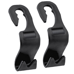 4 PZ Gancio Per Poggiatesta Sedile Anteriore e Postiore Auto Appendiabiti Porta Borsa Sacco Spazzatura Fino a 10KG - CARALL características