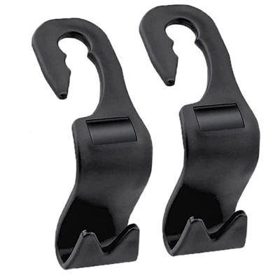 4 PZ Gancio Per Poggiatesta Sedile Anteriore e Postiore Auto Appendiabiti Porta Borsa Sacco Spazzatura Fino a 10KG - CARALL