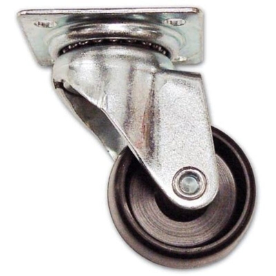 Cebora - Ruota in Nylon con Piastra Girevole D1P ? 40 mm Piastra 47x47 mm Portata 25 Kg