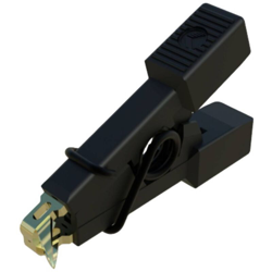 SKS Hirschmann MICRO-SMD CLIP 1 Morsetto a coccodrillo Connettore 0,64 mm CAT I Nero características