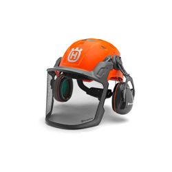 Casco elmetto forestale protettivo Husqvarna Technical con visiera e cuffie características