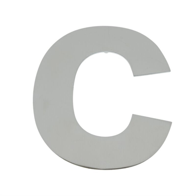 Lettera C in acciaio inox 150 millimetri marcatura - Primematik