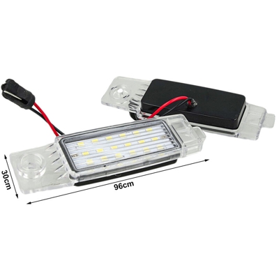 Kit Luci Targa Led Toyota Highlander Lexus RX300 OEM 8127048011 Canbus Bianco 12V 5W - CARALL