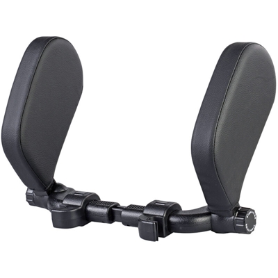 Poggiatesta Per Auto Laterale in Pelle PU Nero Protezione Collo Barra Fissaggio Regolabile Per Bambini Adulti - CARALL