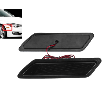 Kit Freccia Laterale a Led Side Marker Lente Nero Fume Luce Arancione Per BMW Serie 3 F30 320 328 330 340 335 ActiveHybrid 3 2013-2015 - CARALL