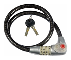 Lucchetto con Combinazione e Luce per Cicli Scooter Misura 80 cm Ø 12 mm Maurer características