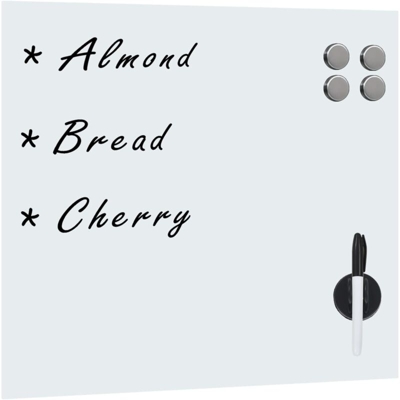 Lavagna Magnetica a Parete in Vetro 40x40 cm - VIDAXL