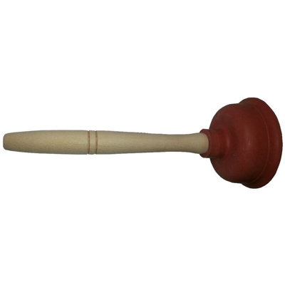 Sturalavandino in gomma con manico in legno diametro 150 mm - IDROWEB