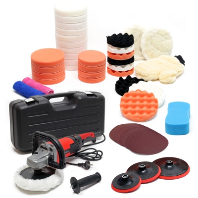 Wiltec - Set da 51 pezzi per lucidatrice 1500W 3000 giri/min Lucidatrice levigatrice 6 livelli di velocità