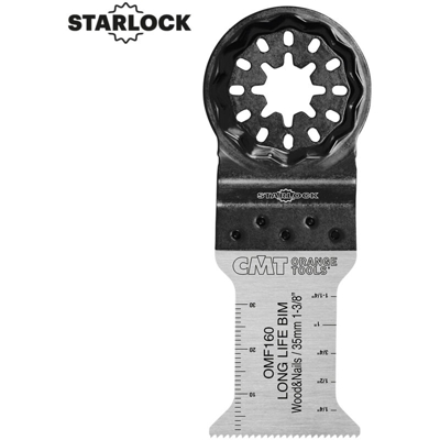 OMF160-X5 5 LAME TAGLIO LEGNO/PLASTICA E-CUT LL BIM 35x50mm SL - CMT ORANGE TOOLS