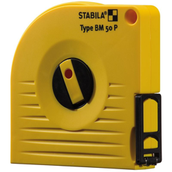 Stabila Rotella metrica BM 50 P, 20 m, nastro in acciaio rivestito in poliammide, con gancio universale - 17218 en oferta