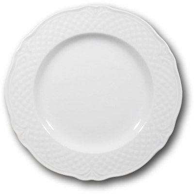 Piatto Malaga Piano Cm.26 Bianco - BIGHOUSE IT