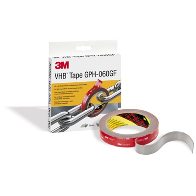 Nastro biadesivo VHB serie GPH 060GF 19 mm x 3 m x 0,6 mm colore grigio - 3M