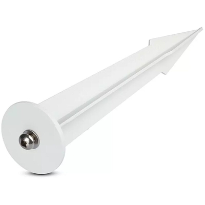 Picchetto in Alluminio per Fari LED V-TAC Colore Bianco Ø60mm H:265mm