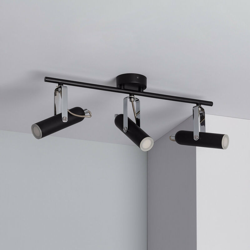 Ledkia - Lampadario LED Orientabile Bari 3 faretti 12W Nero Bianco Naturale 4000K características