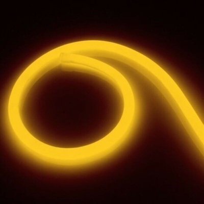 Striscia Neon LED Regolabile 220V AC 120 LED/m Circolare 360 Arancione IP67 su Misura 9m - LEDKIA