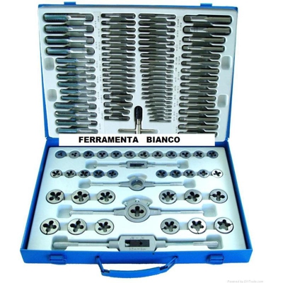 Starkemünich - MASCHI E FILIERE 110 pz - da M2 a M18 - passo Metrico in valigetta