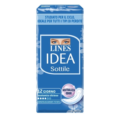 Assorbenti Idea Disteso 12 Pz Anatomico Lines - ORIZZONTESHOP