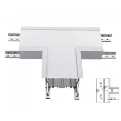 Connettore LED V-TAC a Incasso Lineare a T 14W Colore Bianco 4000K en oferta