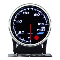Manometro Analogico Pressione Olio BAR Oil Press Gauge 52mm 12V Auto Doppio Ingresso Alimentazione 10 Colori - BEZEL en oferta