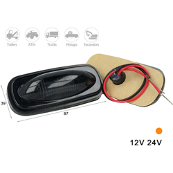 Kit Luci Fanali Fume Colore Arancione 24V 12V Luce Ingombro Cortesia Cupola Cappa Del Camion Bus Barca - CARALL precio