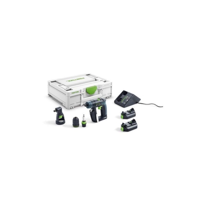 Festool Trapano avvitatore a batteria CXS 2,6-Set, 10,8V, 2x batteria, Caricabatterie - 576093
