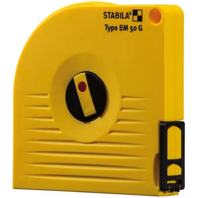 Stabila Rotella metrica BM 50 G, 30 m, nastro in fibra di vetro, con gancio universale - 17216