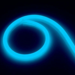 Striscia Neon LED Regolabile 220V AC 120 LED/m Circolare 360 Azzurra IP67 su Misura 17m - LEDKIA en oferta