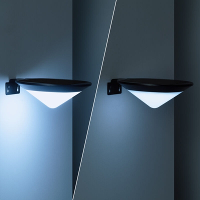Applique LED Solare Tucson con Sensore di Movimento Radar IP65 Bianco Freddo 5700K - 6200K - LEDKIA