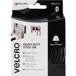 VELCRO® VEL-EC60241 Nastro a strappo da incollare Lato morbido e lato rigido, extra forte (L x L) 1000 mm x 50 mm Nero en oferta