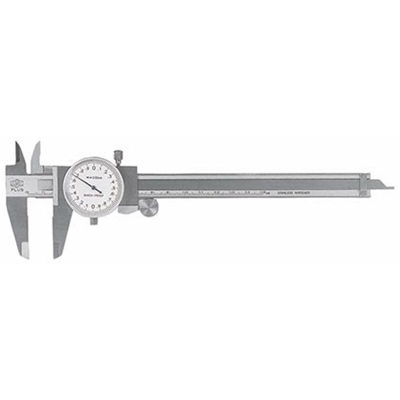 Abc Tools - Calibri a corsoio con quadrante in acciaio inossidabile - H 4213/1 ABC H 4213 1150 - Campo di misura: 150 mm