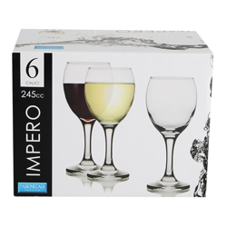 Set 6 Calici Vino 245Cc Impero - FALSE precio