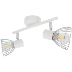 Lampadario Orientabile Saban 2 faretti Bianco Bianco - LEDKIA en oferta