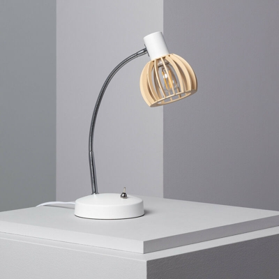 Lampada da Tavolo Chira Bianca Bianco - LEDKIA