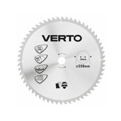 61H144 DISCO LAMA PER LEGNO 350mm FORO 30MM - 60 DENTI PER SEGA CIRCOLARE - VERTO en oferta