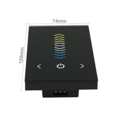 CL4225 Centralina CCT Led Controller Touch 12V 24V 4AX2 Pannello Da Incasso Muro Standard Italiano Scatola 503 TM07U - Ledlux