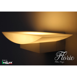 Applique Led Da Parete Modello Florie Italian Design Moderna 6W Bianco Caldo - LEDLUX en oferta