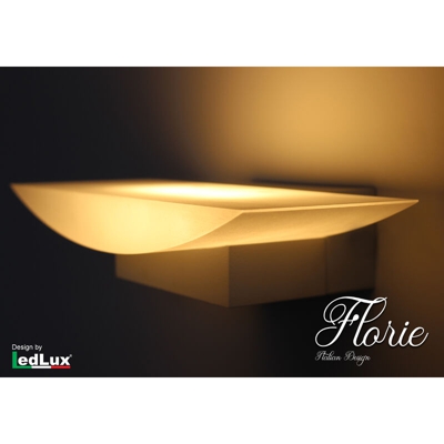 Applique Led Da Parete Modello Florie Italian Design Moderna 6W Bianco Caldo - LEDLUX