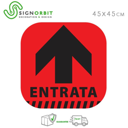 Ver Signorbit - ENTRATA - Adesivo indicatore di direzione -freccia- Pellicola calpestabile in PVC - 45x45cm | Rosso - 24 Pz - 45x45cm y sus características Signorbit - ENTRATA - Adesivo indicatore di direzione -freccia- Pellicola calpestabile in PVC - 45x45cm | Rosso - 24 Pz - 45x45cm precio